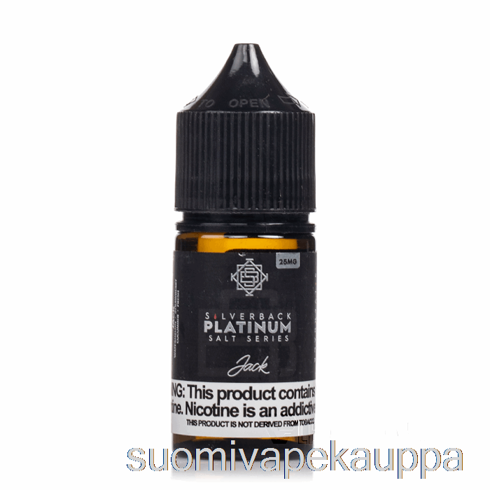 Vape Nesteet Jack - Silverback Platina -sarjan Suolat - 30ml 25mg